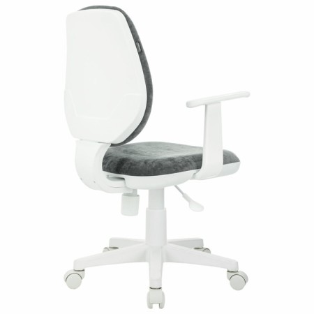 Brabix Fancy MG-201W children's chair, with armrests, white plastic, gray "Light 19"-3