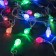 Garland “thread” 5 m with nozzles “flashlights”, IP20, transparent thread, 20 LED, glow of multi (RG/RB), flashing, 220 V