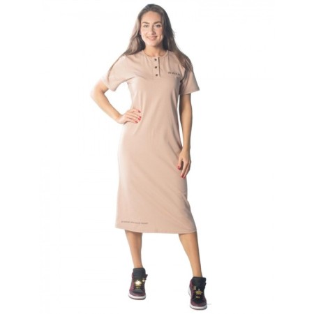 Women's dress W.W.F.H., size 44, color light brown