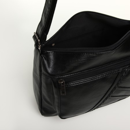 Women's bag with lightning, black color-4