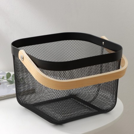 Universal Basket LADOM, 26.5 × 25.5 × 18 cm, black color-1