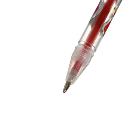 A set of gel pens, 10 colors, metallic, a body with a pattern, in a blister on a button-8