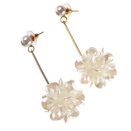 Earrings hanging white-1