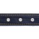 Leather collar on synthetic winterizer, dimensionless, 71 x 3.5 cm, Osh 29-62 cm, blue