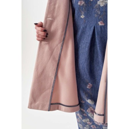 Female coat, size 48, pink color-15