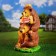Garden figure "Bears Come friends" 30x27x55cm