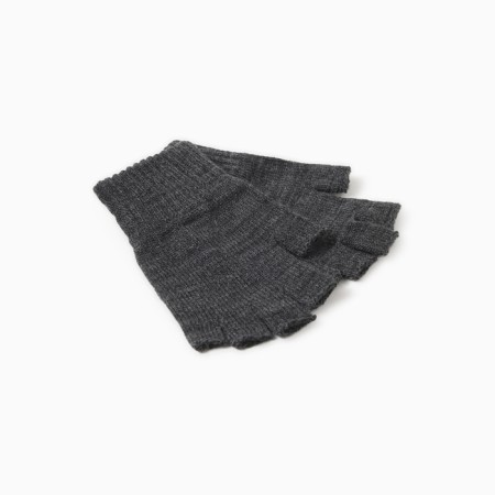 Gloves (mittens) female, gray color, 18-1