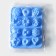 Baking uniform “German cupcake, rose”, silicone, 16 × 21 cm, 12 cells, blue color