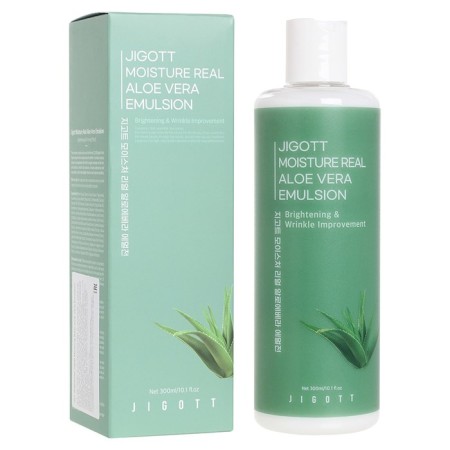The emulsion moisturizer with Aloe Jigott Moisture Real Aloe Vera Emulsion, 300 ml-1