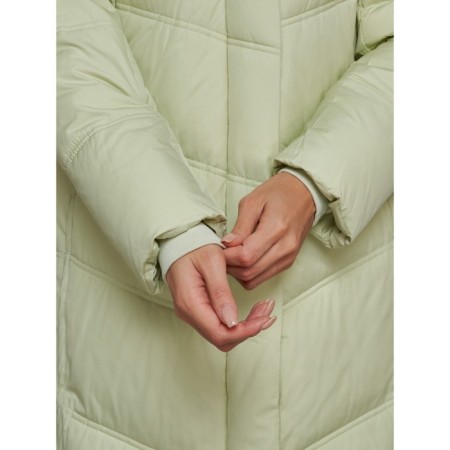 Coat insulated winter female, size 46, color light green-13