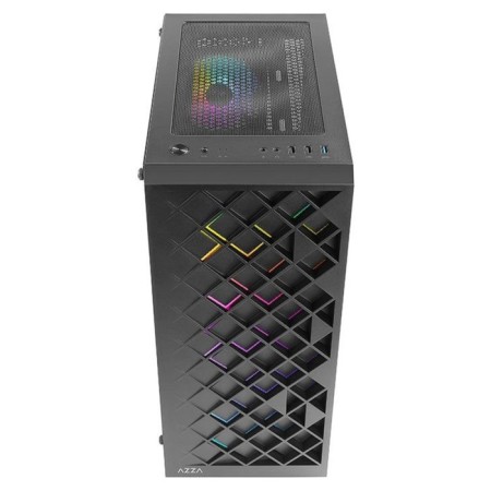 Azza Spectra case Black without BP ATX 7x120mm 2x140mm 2xusb2.0 1xusb3.0 Audio Bott PSU-2