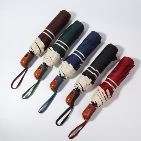 Semi -automatic umbrella "monoton", Eponge, 3 additions, 8 spokes, r = 50 cm, color mix-3