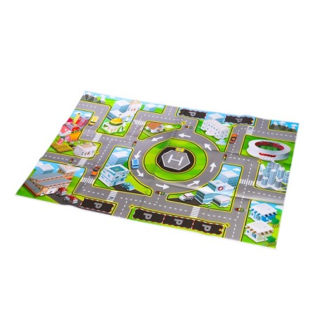 Game set "City", 24 metal machines with launch and playing field-1