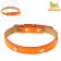 Neon collar with paws, 40 x 1.5 cm, orange