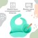 Set for feeding: bib, plate on a suction cup, spoon, crumb I, turquoise