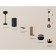 A set of suspended lamp with additional backlight Ambrella Light, Techno, XP11020040, GU5.3, Black Sand, Gold Pink Pink