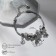 Bracelet Assorted Mardgeri Symbols of Good luck, white color in silver, l = 18 cm