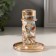 Glass of glass per 1 candle "ice" caramel d = 2 cm 8x8x10 cm