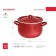 Pan with a lid, d = 20 cm, induction, red color