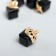 Decor for creativity Glass "Cub-Crystal" Black set 5 pcs 0.8x0.8 cm
