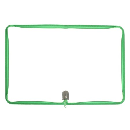 Plastic folder A4, 325 x 230 x 25 mm, lightning around, calligrata "office", PM-A4-01, 0.5 mm, transparent, pastel, green-3