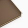 Metal tray, square eco -leather, 12 x 12 cm, brown color,