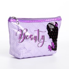 Lightning cosmetic bag, lilac color