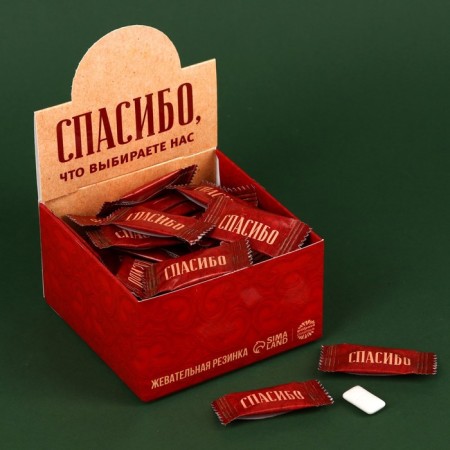 Chewing gum “Thank you for choosing us”, 68 g (50 pcs of 1.36 g).-1