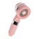 Shower watering can Zein Z3549, D = 60 mm, 3 modes, with rubber brushes, gel compartment, pink