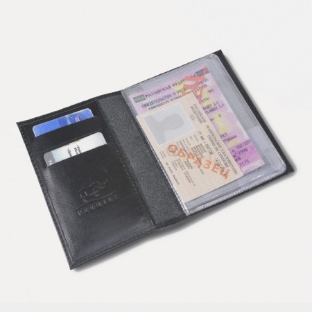 Cover for auto -codes, size 9.5 x 13 cm, color black rook-1