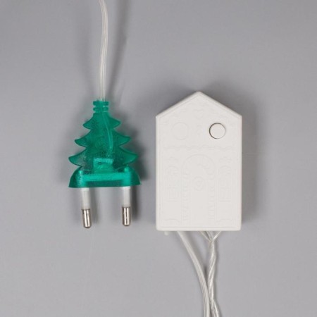 Garland “thread” 5 m with nozzles “needle”, IP20, transparent thread, 50 LED, glow of multi, 8 modes, 220 V-4