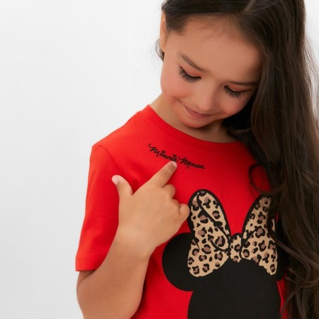 T-shirt Children's Minnie Mouse, height 122-128, red-7