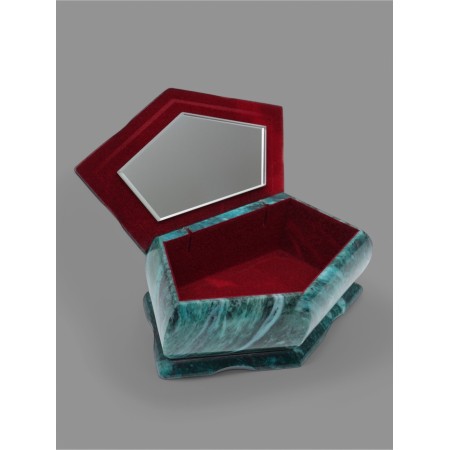 Casket "Pyathedral" 16x9x8 cm, natural stone, coil-7