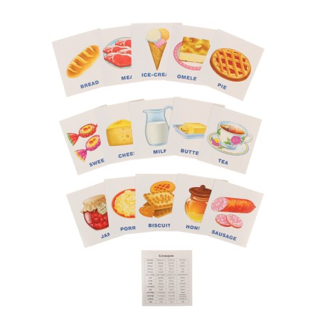 Training cards "Food"