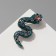 New Year! Symbol of the year 2025! Brooch "Snake" Keeper, colored in black silver