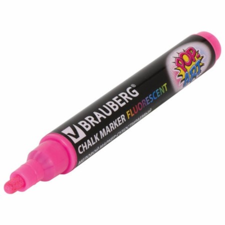 A set of chalk markers 4-cv Brauberg "Pop-Art", 5 mm, washing, for smooth/surface 151535-17