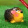 Figure Kashpo "Hedgehog" 17x10x7cm, yellow