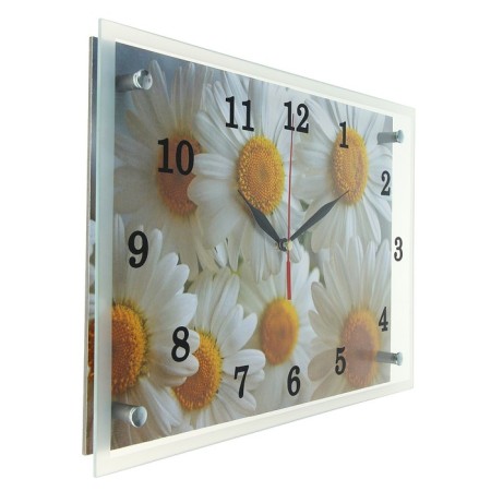 Carty clock is wall, series: flowers, "chamomile", 25 x 35 cm-1