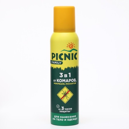 Aerosol from mosquitoes, molasses, mosquitoes "Picnic Family" 150 ml-6