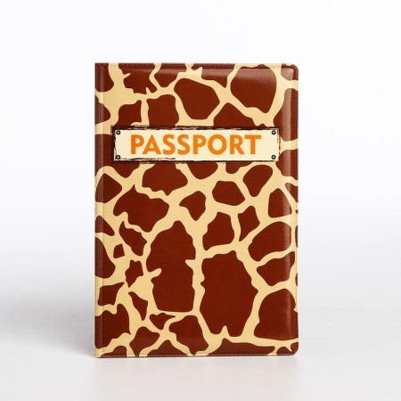 Passport cover, brown color-1
