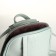 City backpack made of artificial leather with lightning, green color