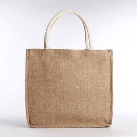 Shoper without fastening, blue/beige color-1