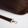 Zipper bag with zipper, brown color