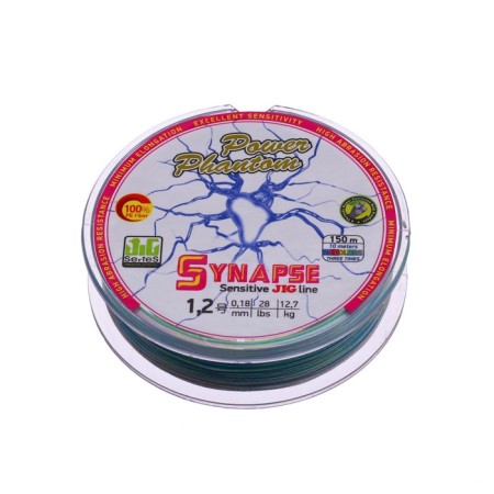 Power Phantom Synapse X4 PE, multicolor No. 1.2, diameter 0.18 mm, test 12.7 kg, 150 m