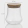 Glass Bank for bulk products with bamboo lid Bellatenero "Eco", 500 ml, 10 × 11 cm