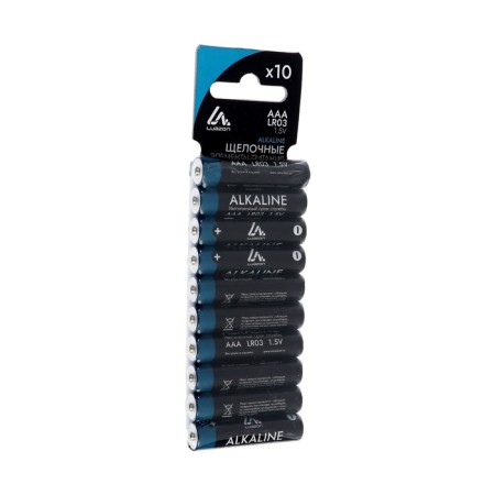 Alkaline battery (alkaline) Luazon, AAA, LR03, blister, 10 pcs-2