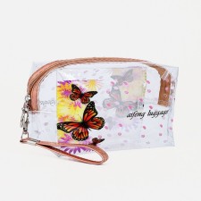 Lightning cosmetic bag, yellow color