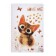 A notebook of 60 sheets in a cage on the crest "cats make us happy", plastic cover, tinted block 70g/m2