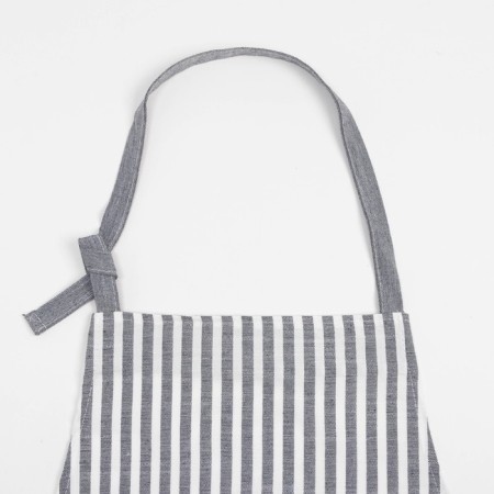 Apron Ethel "strip" Color gray, 62 x 76cm, 50% cotton, 50% p/e-1