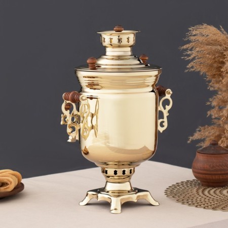 Samovar "Gold", Bank, Fry, 2.5 liters-3